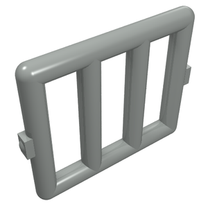 LEGO 6016 Bar 1 x 4 x 3 Window Grille in Light Gray - Authentic LEGO Part