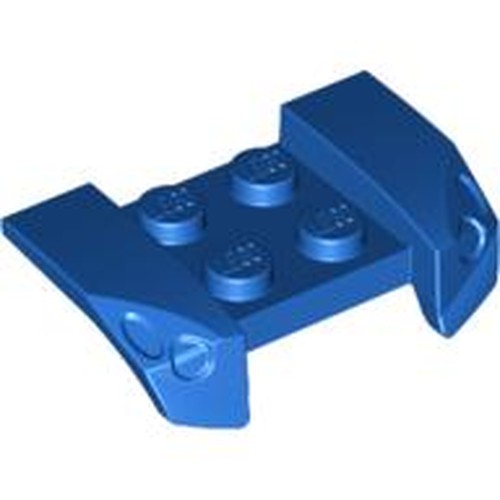LEGO 44674 Vehicle, Mudguard 2 x 4 with Headlights Overhang in Blue - Authentic LEGO Part