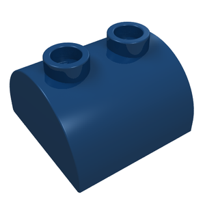 LEGO 30165 Slope, Curved 2 x 2 Double with 2 Hollow Studs in Dark Blue - Authentic LEGO Part