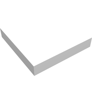 LEGO 14719 Tile 2 x 2 Corner in White - Authentic LEGO Part