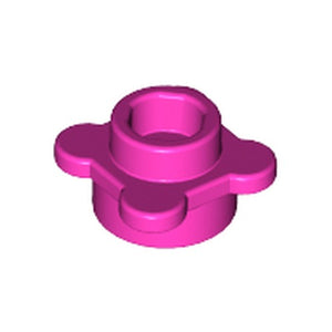 LEGO 33291 Plate, Round 1 x 1 with Flower Edge (4 Knobs / Petals) in Dark Pink - Authentic LEGO Part