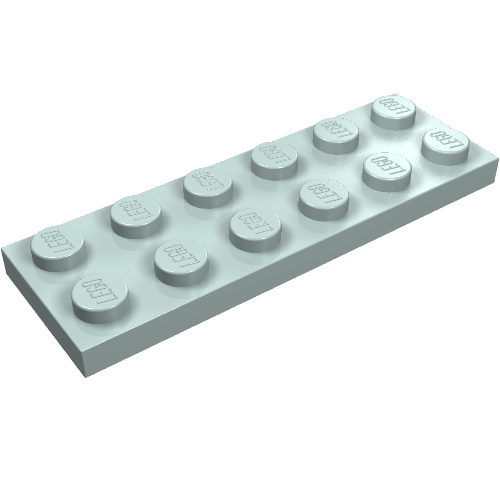 LEGO 3795 Plate 2 x 6 in Light Aqua - Authentic LEGO Part