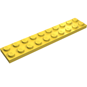 LEGO 3832 Plate 2 x 10 in Yellow - Authentic LEGO Part