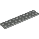 LEGO 3832 Plate 2 x 10 in Light Gray - Authentic LEGO Part