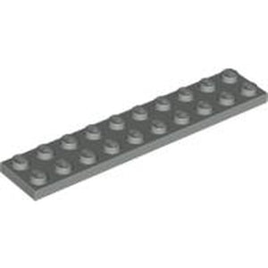 LEGO 3832 Plate 2 x 10 in Light Gray - Authentic LEGO Part