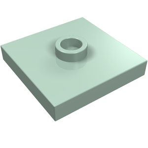 LEGO 87580 Plate, Modified 2 x 2 with Groove and 1 Stud in Center (Jumper) in Sand Green - Authentic LEGO Part