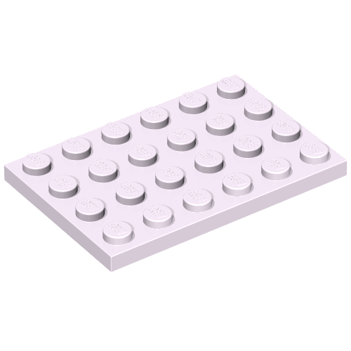 LEGO 3032 Plate 4 x 6 in Lavender - Authentic LEGO Part