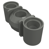 LEGO 98577 Technic, Liftarm, Modified Ball Joint Middle 1 x 3 - Main Product Image