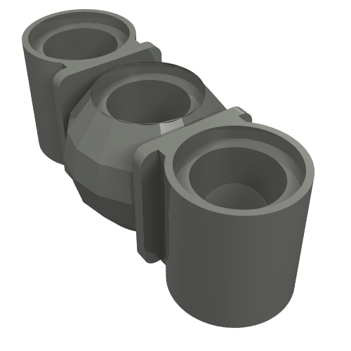 LEGO 98577 Technic, Liftarm, Modified Ball Joint Middle 1 x 3 - Main Product Image
