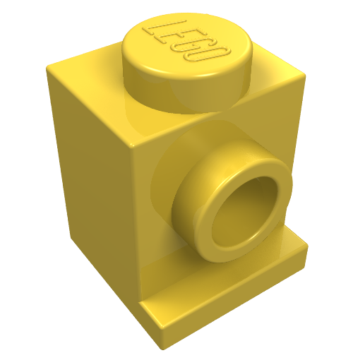 LEGO 4070 Brick, Modified 1 x 1 with Headlight in Yellow - Authentic LEGO Part