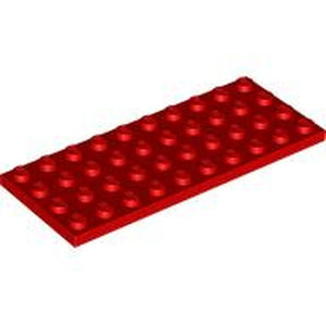 LEGO 3030 Plate 4 x 10 in Red - Authentic LEGO Part