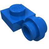 LEGO 4081a Plate, Modified 1 x 1 with Light Attachment - Thin Ring in Blue - Authentic LEGO Part