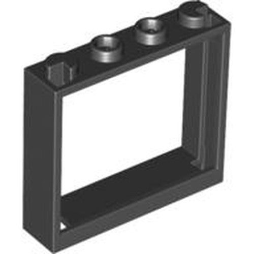 LEGO 60594 Window 1 x 4 x 3 - No Shutter Tabs in Black - Authentic LEGO Part