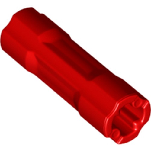 LEGO 26287 Light Bluish Gray Technic, Axle Connector 3L in Red - Authentic LEGO Part