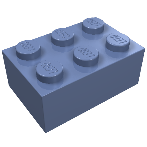 LEGO 3002 Brick 2 x 3 in Sand Blue - Authentic LEGO Part