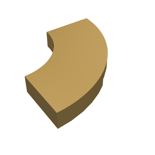 LEGO 27925 Tile, Round Corner 2 x 2 Macaroni in Pearl Gold - Authentic LEGO Part