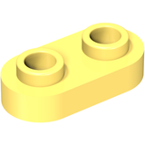 LEGO 35480 Plate, Round 1 x 2 with Open Studs in Bright Light Yellow - Authentic LEGO Part