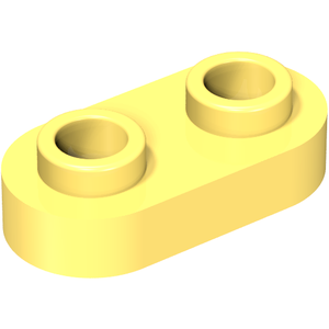 LEGO 35480 Plate, Round 1 x 2 with Open Studs in Bright Light Yellow - Authentic LEGO Part