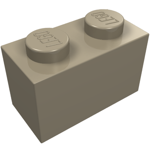 LEGO 3004 Brick 1 x 2 in Dark Tan - Authentic LEGO Part