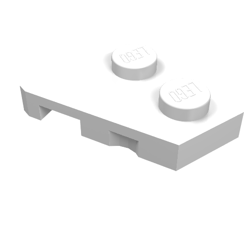 LEGO 24307 Wedge, Plate 2 x 2  Right in White - Authentic LEGO Part