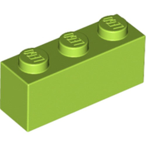 LEGO 3622 Brick 1 x 3 in Lime - Authentic LEGO Part