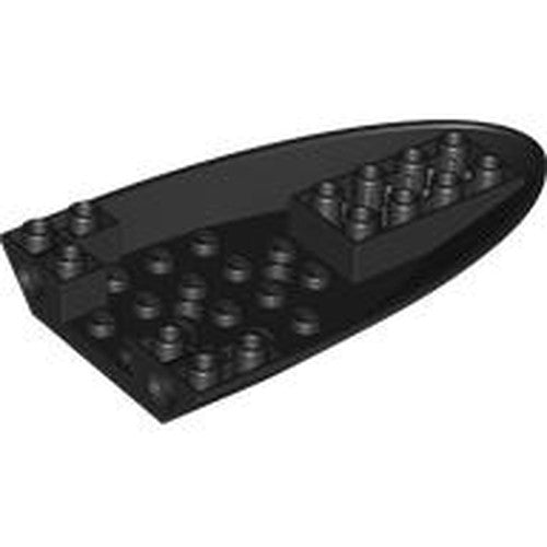 LEGO 5122 Aircraft Fuselage Forward Bottom Curved 6 x 10 with 3 Holes and 2 Pin Holes - Main Product Image
