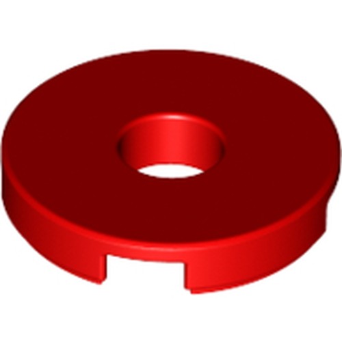 LEGO 15535 Tile, Round 2 x 2 with Hole in Red - Authentic LEGO Part