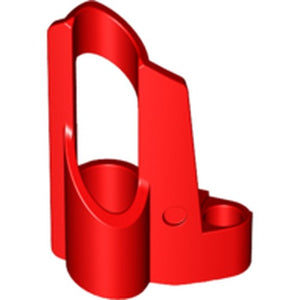 LEGO 32527 Technic, Panel Fairing # 5 Small Short, Large Hole, Side A in Red - Authentic LEGO Part