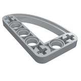 LEGO 32250 Technic, Liftarm, Modified L-Shape Quarter Ellipse Thin 3 x 5 in Light Bluish Gray - Authentic LEGO Part