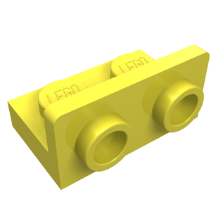 LEGO 99780 Bracket 1 x 2 - 1 x 2 Inverted in Bright Light Yellow - Authentic LEGO Part