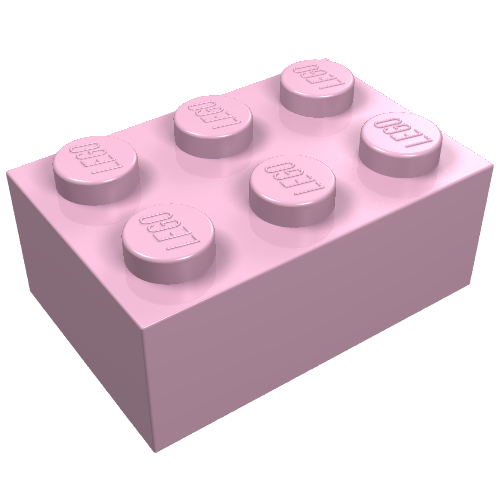 LEGO 3002 Brick 2 x 3 in Bright Pink - Authentic LEGO Part