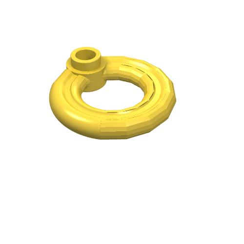LEGO 30340 Minifigure, Utensil Flotation Ring (Life Preserver) in Yellow - Authentic LEGO Part
