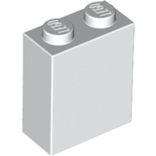 LEGO 3245c Brick 1 x 2 x 2 with Inside Stud Holder in White - Authentic LEGO Part