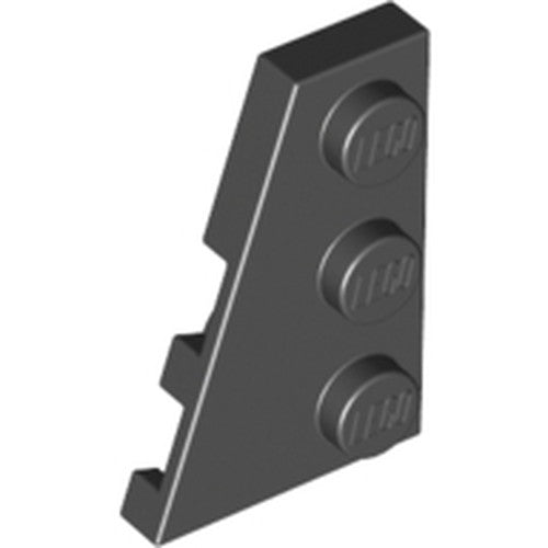 LEGO 43723 Wedge, Plate 3 x 2 Left in Black - Authentic LEGO Part