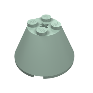 LEGO 3943b Cone 4 x 4 x 2 with Axle Hole - Main Product Image