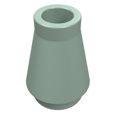 LEGO 4589 Cone 1 x 1 in Sand Green - Authentic LEGO Part