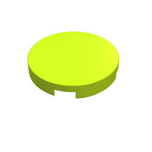 LEGO 4150 Tile, Round 2 x 2 in Lime - Authentic LEGO Part