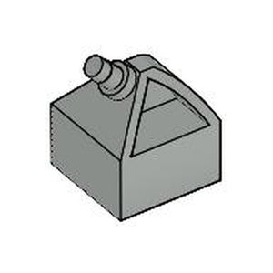 LEGO 30640 Vehicle, Steering Wheel Holder 2 x 2 in Light Gray - Authentic LEGO Part