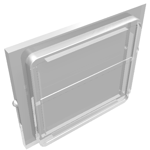 LEGO 4034 Glass for Train Window 1 x 4 x 3 - Main Product Image