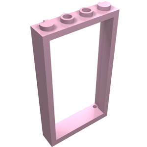 LEGO 60596 Door, Frame 1 x 4 x 6 with 2 Holes on Top and Bottom in Bright Pink - Authentic LEGO Part
