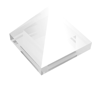LEGO 22388 Slope 45 1 x 1 x 2/3 Quadruple Convex Pyramid in Trans-Clear - Authentic LEGO Part
