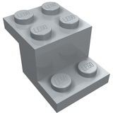 LEGO 18671 Bracket 3 x 2 x 1 1/3 with Bottom Tube in Light Bluish Gray - Authentic LEGO Part
