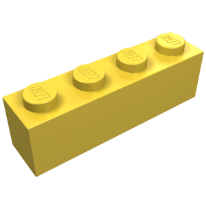 LEGO 3010 Brick 1 x 4 in Yellow - Authentic LEGO Part