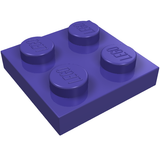 LEGO 3022 Plate 2 x 2 in Dark Purple - Authentic LEGO Part