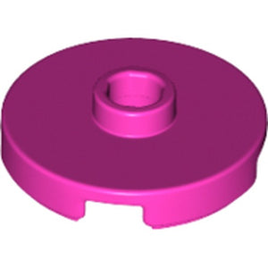 LEGO 18674 Tile, Round 2 x 2 with Open Stud in Dark Pink - Authentic LEGO Part