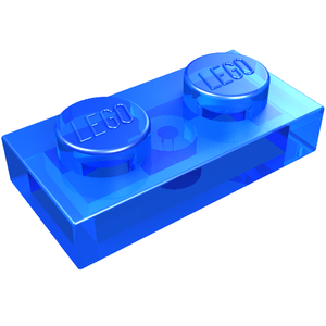 LEGO 3023 Plate 1 x 2 in Trans-Dark Blue - Authentic LEGO Part