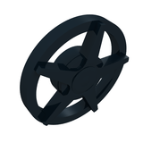 LEGO 18978a Wheel Cover 5 Spoke - for Wheel 18976 in Black - Authentic LEGO Part