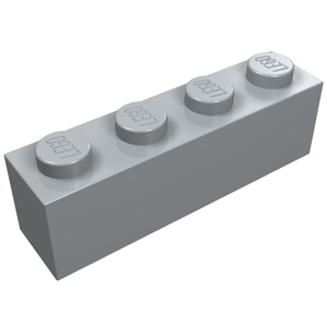 LEGO 3010 Brick 1 x 4 in Light Bluish Gray - Authentic LEGO Part