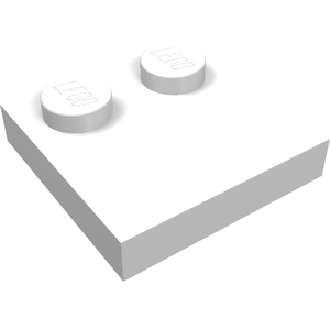 LEGO 33909 Tile, Modified 2 x 2 with Studs on Edge in White - Authentic LEGO Part