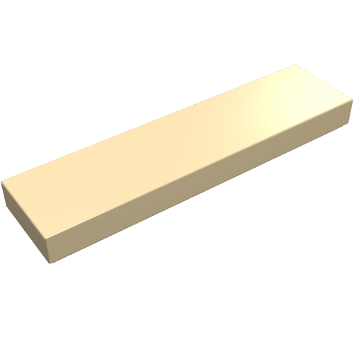 LEGO 2431 Tile 1 x 4 in Tan - Authentic LEGO Part